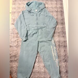 PINK Victoria's Secret Light Blue Lounge Set